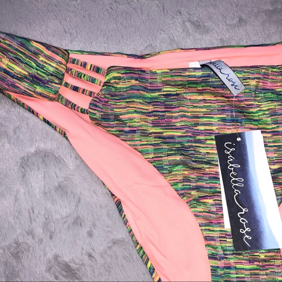 NWT Isabella Rose Prismatic Maui Swim Bottoms - Picture 7 of 9